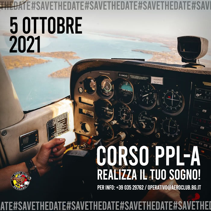 Iscrizioni al corso PPL(A) Ottobre 2021!